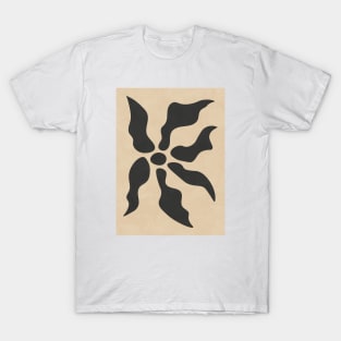 Minimal Contemporary Botanical Floral - Neutral T-Shirt